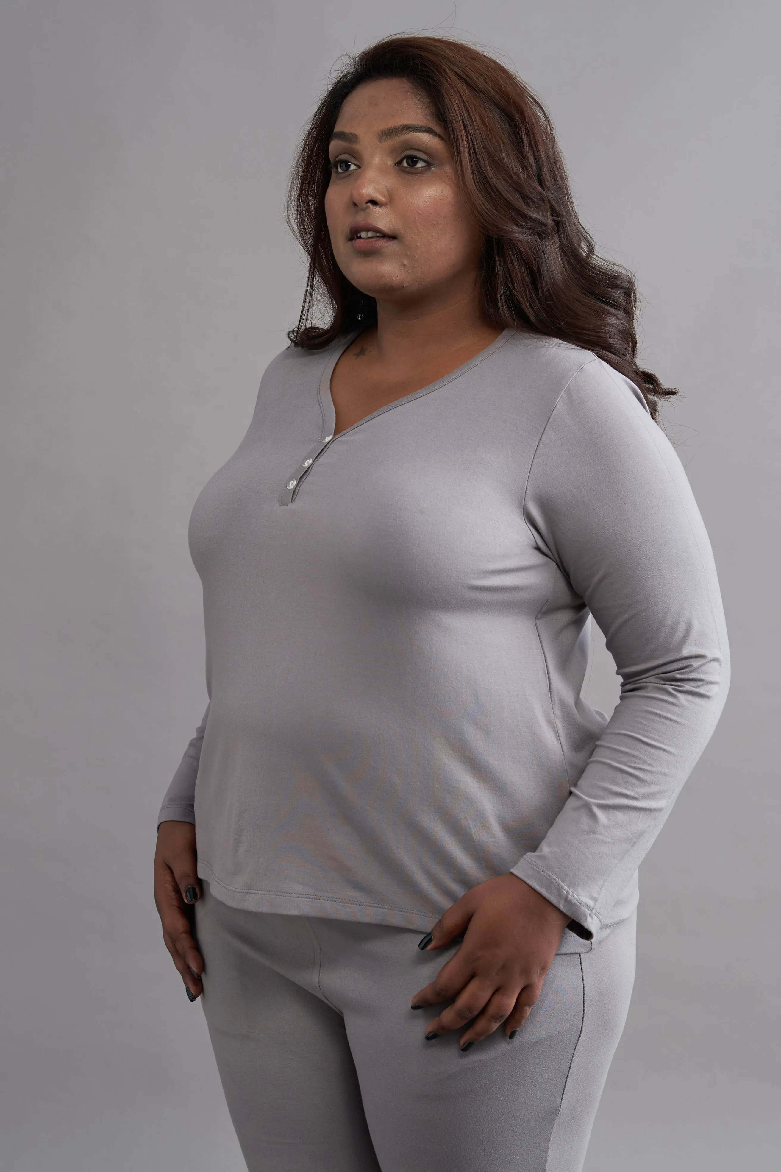 Day Dream Top: Dark Grey