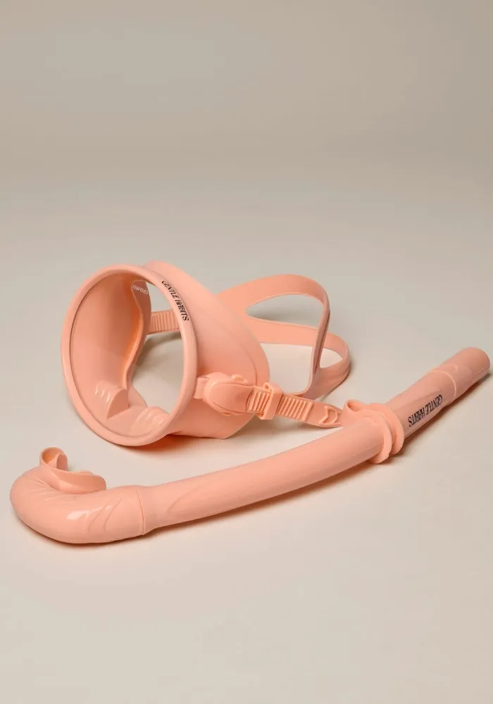 Dive Mask and Snorkel Set - Peach