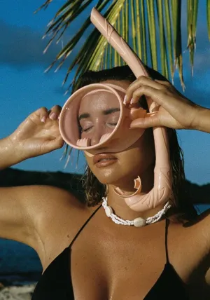 Dive Mask and Snorkel Set - Peach