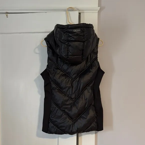 DKNY Sport Black Puffer Vest NWOT