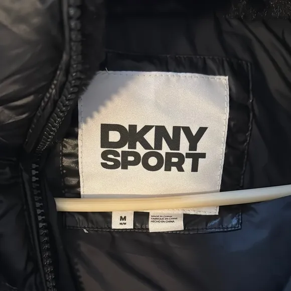 DKNY Sport Black Puffer Vest NWOT