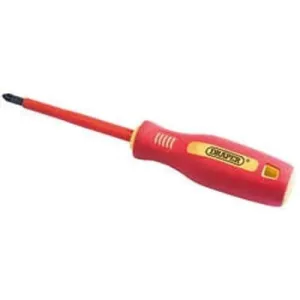 Draper Fully Insulated Soft Grip Pz Type Screwdriver, No.2 X 100Mm (Sold Loose) Dr-46537