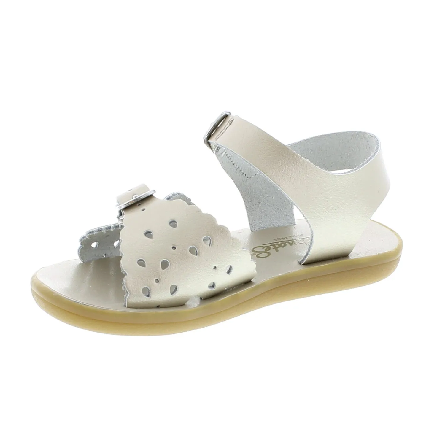 Eco-Ariel Velcro Soft Gold Sandal – Stylish, Comfortable & Durable Kids’ Sandal