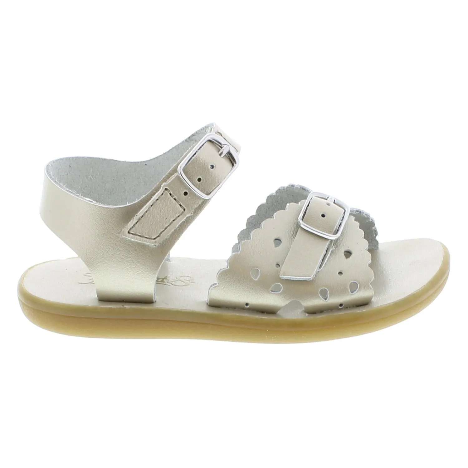 Eco-Ariel Velcro Soft Gold Sandal – Stylish, Comfortable & Durable Kids’ Sandal