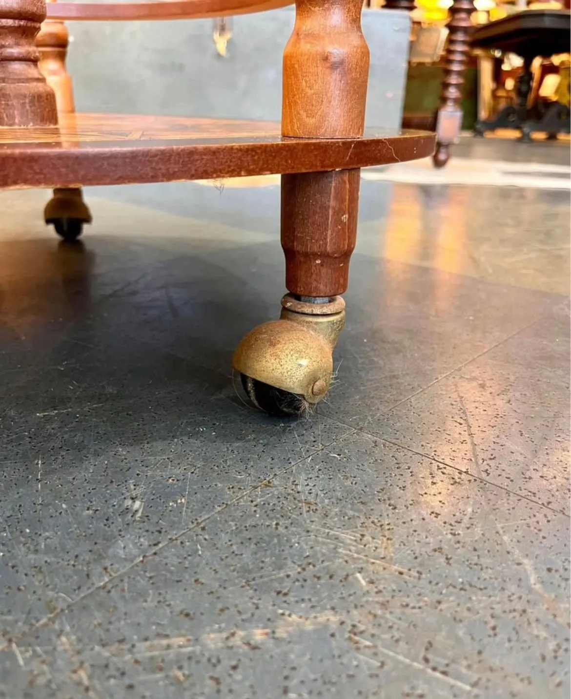 F&F Real Large Vintage Zoffoli Globe Bar Cart