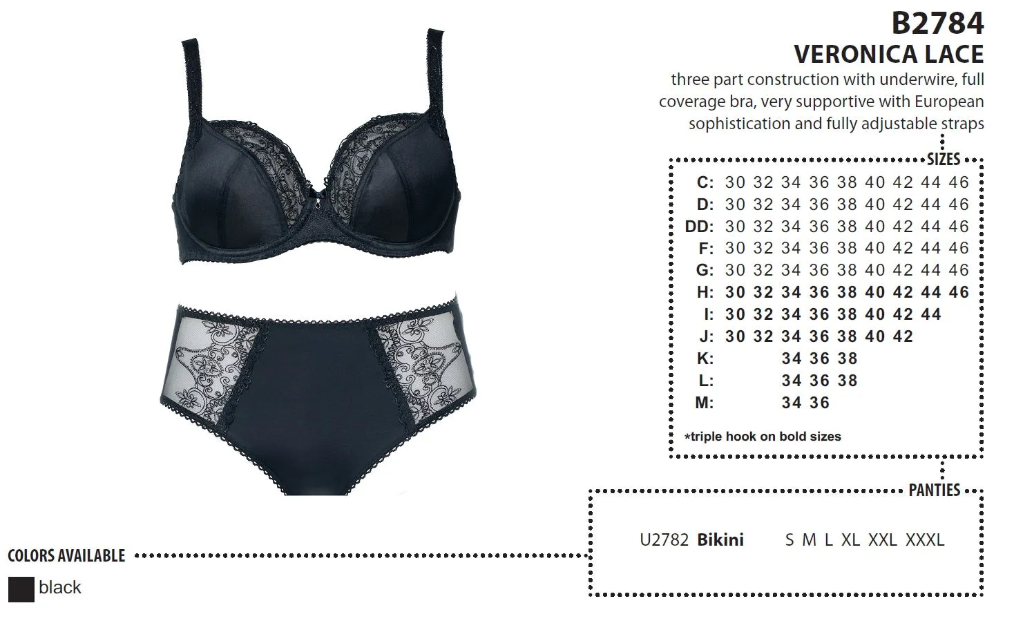 Fitfully Yours Veronica - Black