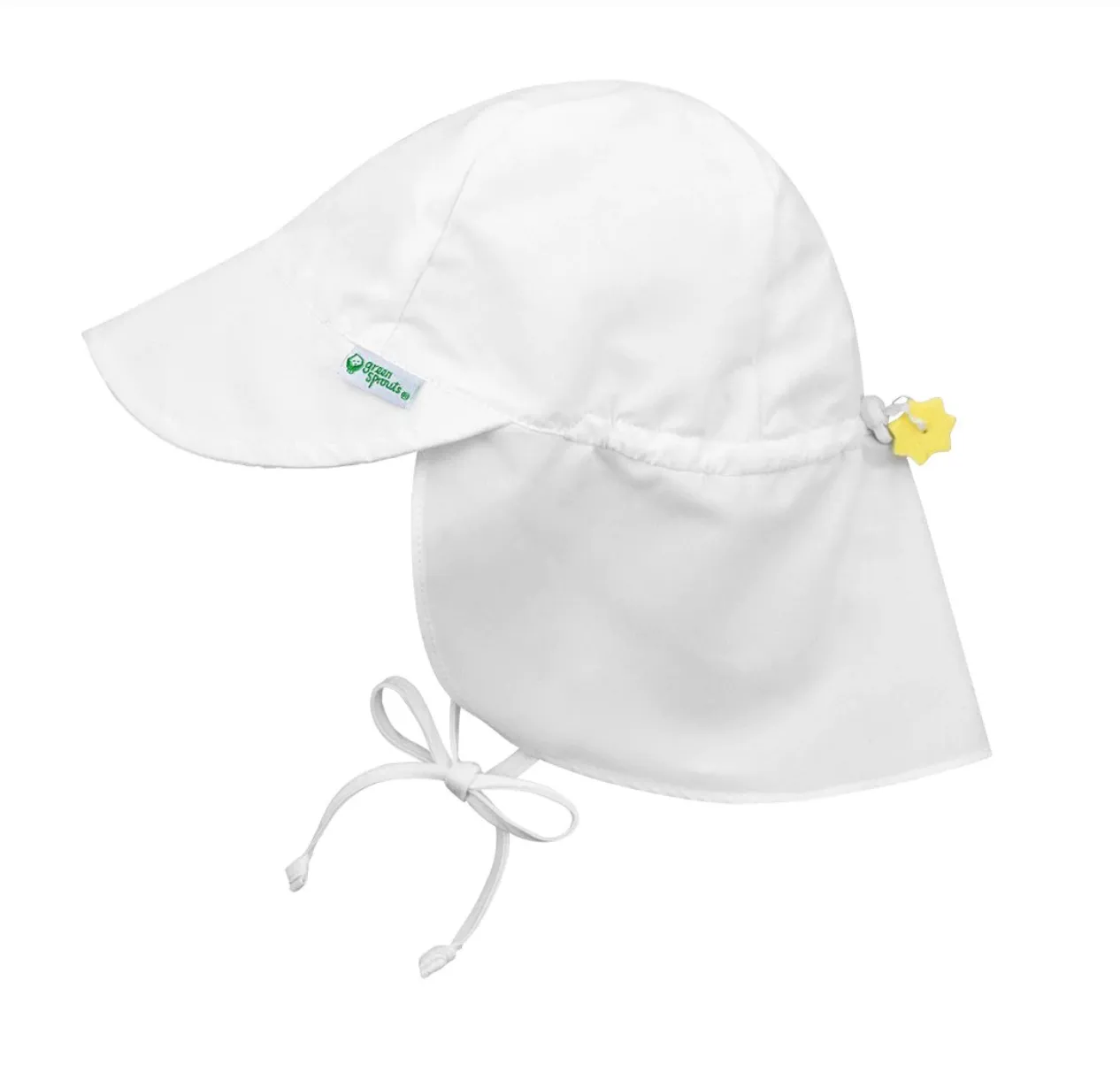 Flap sun Protection hat (White)
