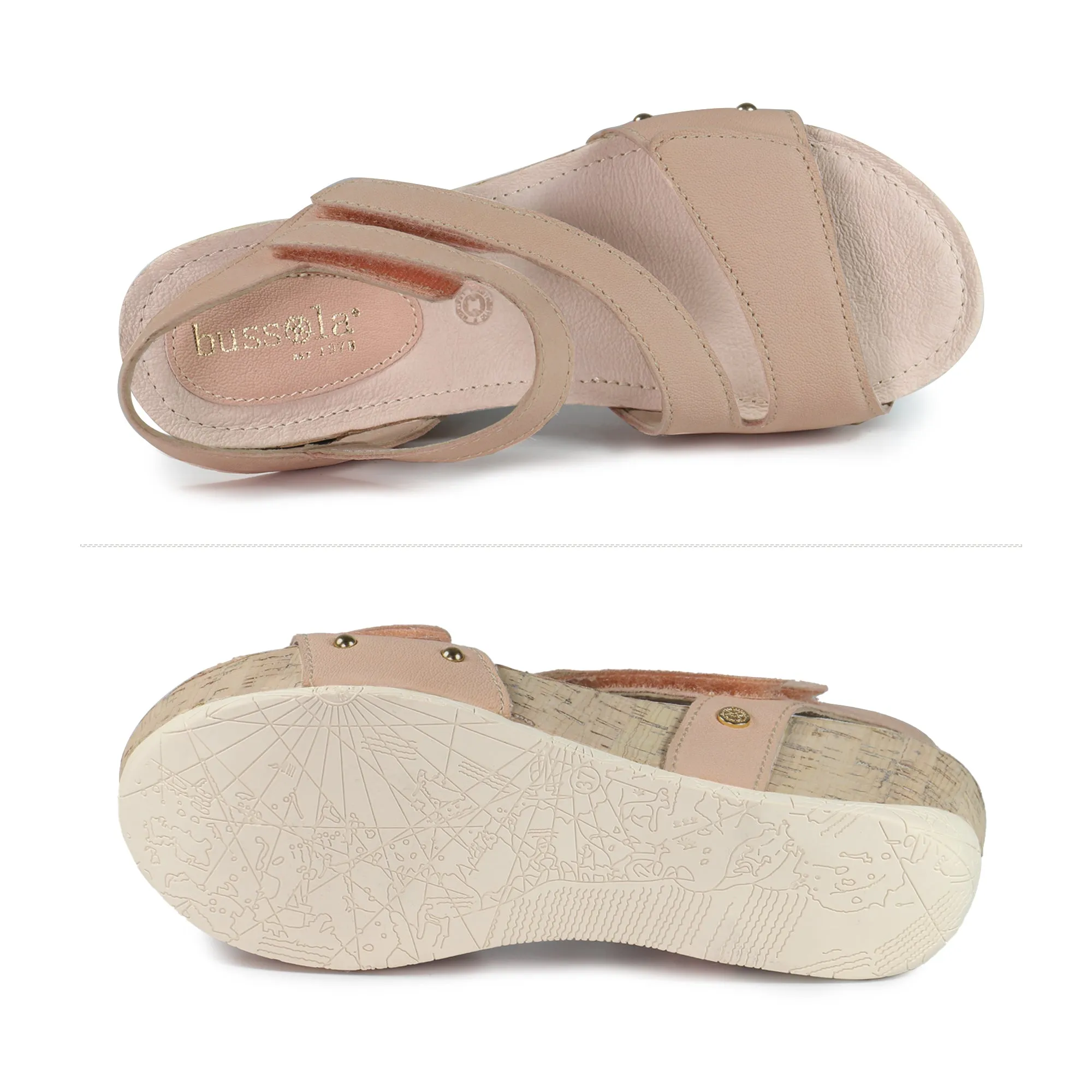Formentera 2.0 Adjustable Straps Wedge Sandals (Nude)