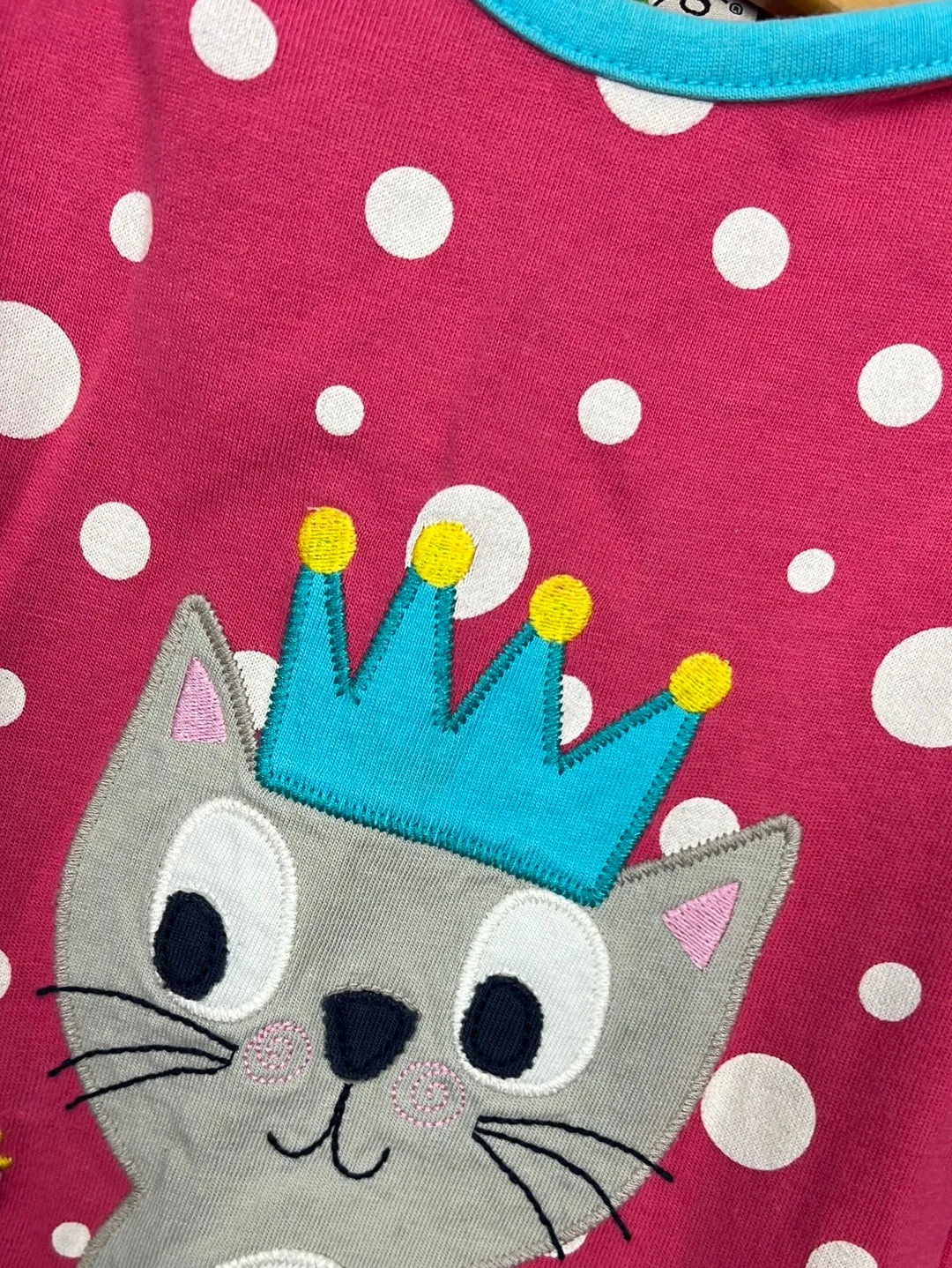 Frugi Party Kitten T-shirt 6-12m
