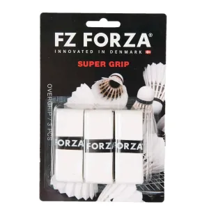 FZ Forza Super Grip Badminton Grip - 3 Pack - White
