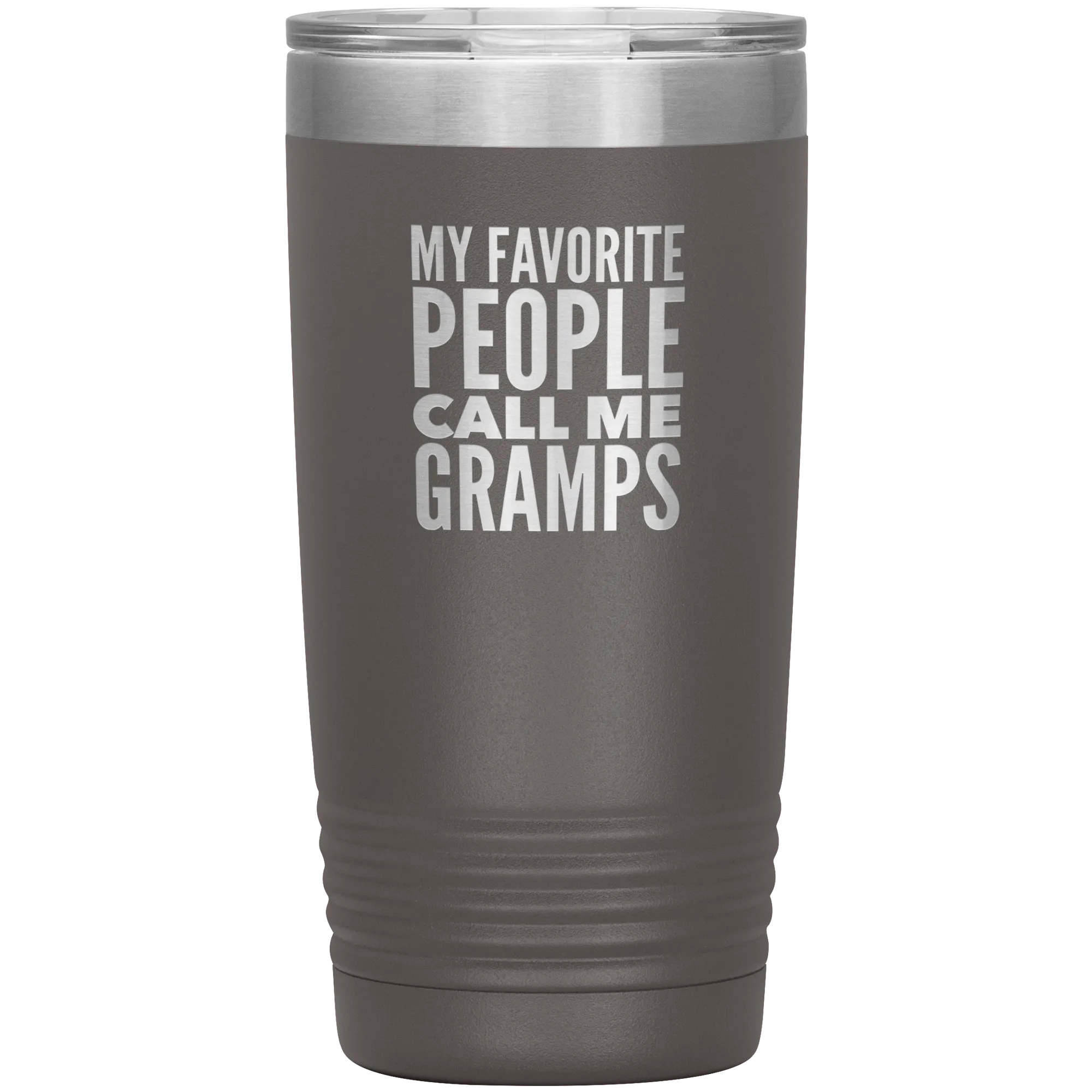 Gifts for Gramps My Favorite People Call Me Gramps Tumbler Grandpa Mug Insulated Hot Cold Travel Gramps Cup 20oz BPA Free Father's Day