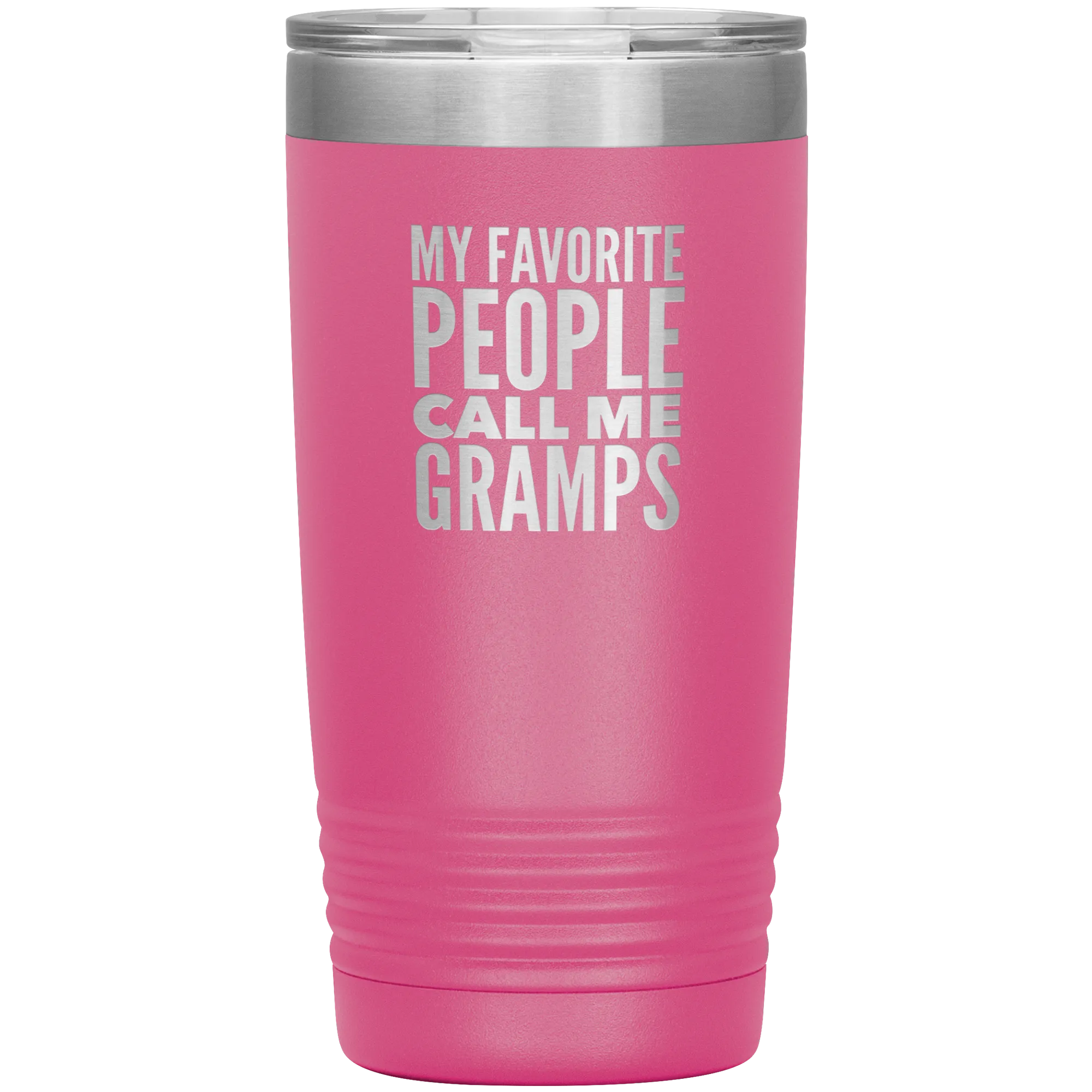 Gifts for Gramps My Favorite People Call Me Gramps Tumbler Grandpa Mug Insulated Hot Cold Travel Gramps Cup 20oz BPA Free Father's Day