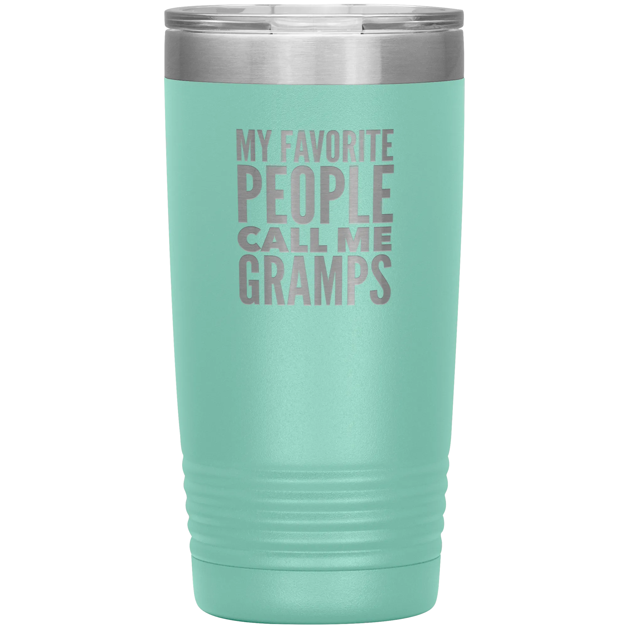 Gifts for Gramps My Favorite People Call Me Gramps Tumbler Grandpa Mug Insulated Hot Cold Travel Gramps Cup 20oz BPA Free Father's Day