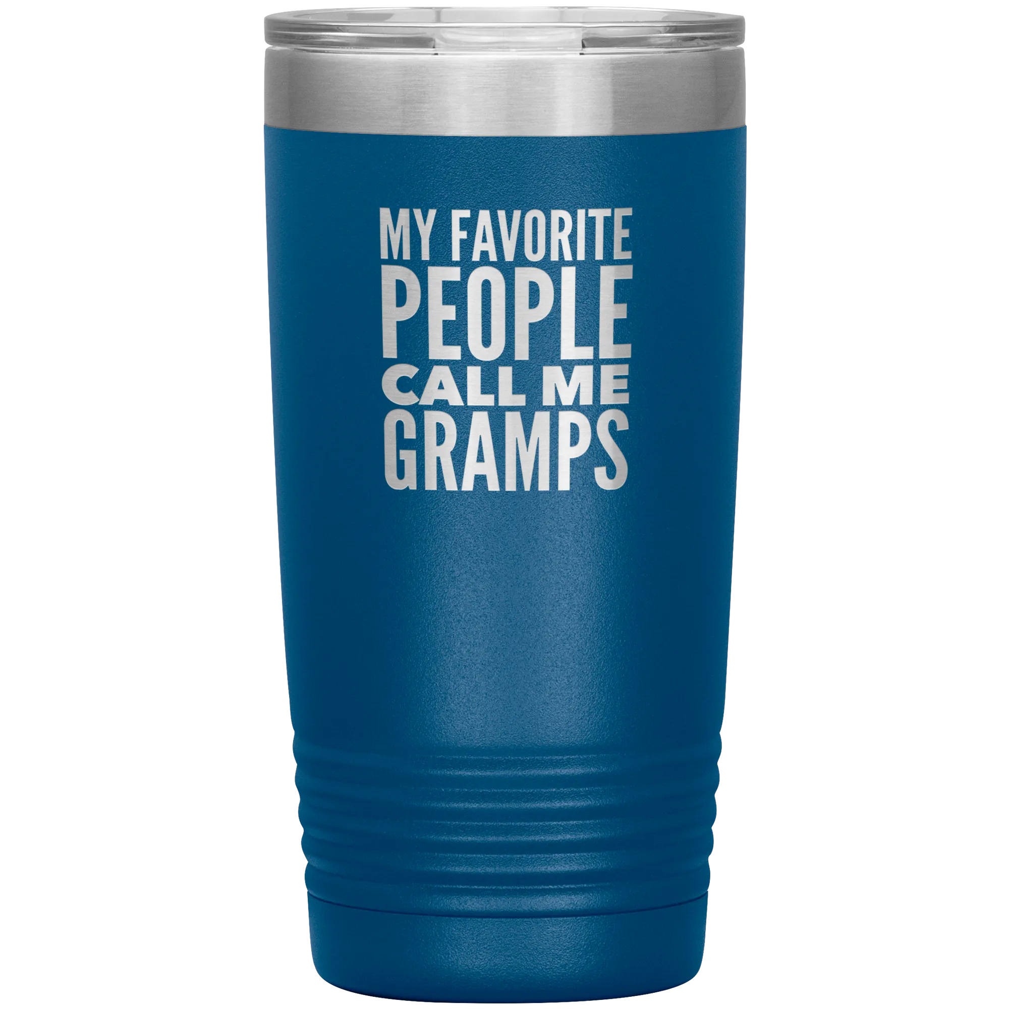 Gifts for Gramps My Favorite People Call Me Gramps Tumbler Grandpa Mug Insulated Hot Cold Travel Gramps Cup 20oz BPA Free Father's Day