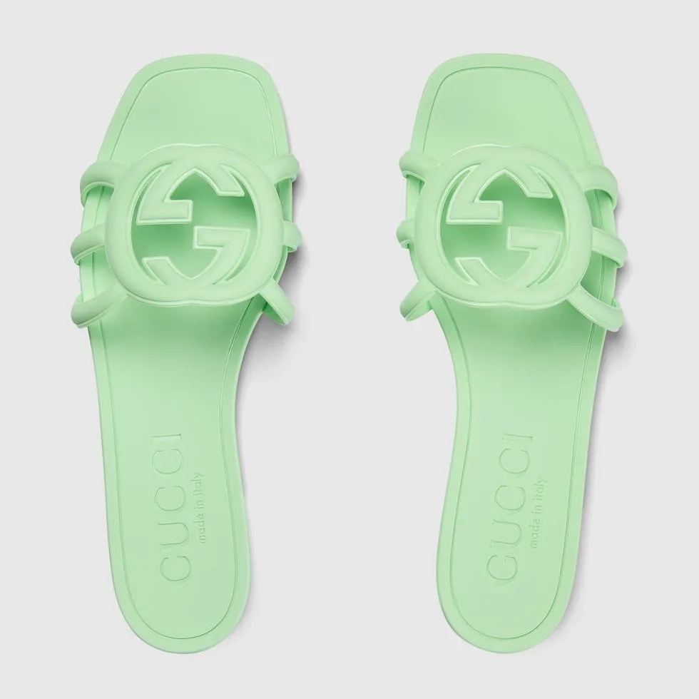 GUCCI WOMEN'S INTERLOCKING G SLIDE SANDAL
