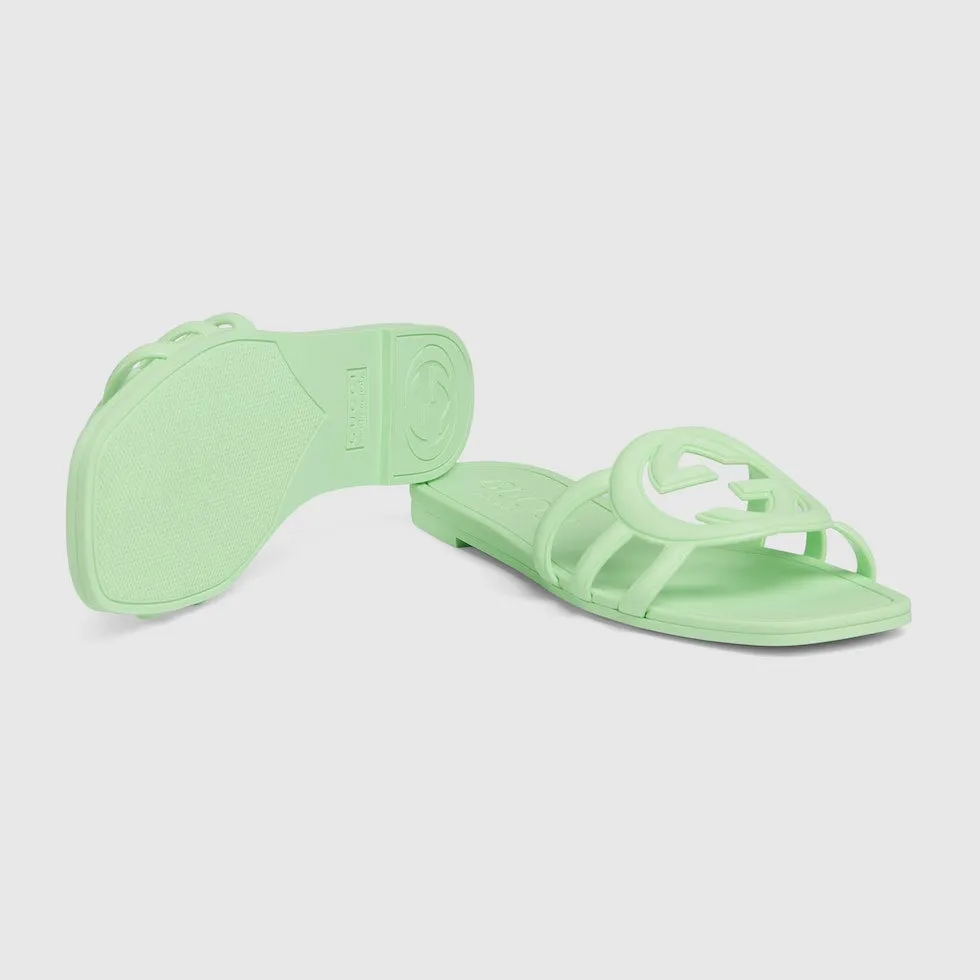 GUCCI WOMEN'S INTERLOCKING G SLIDE SANDAL