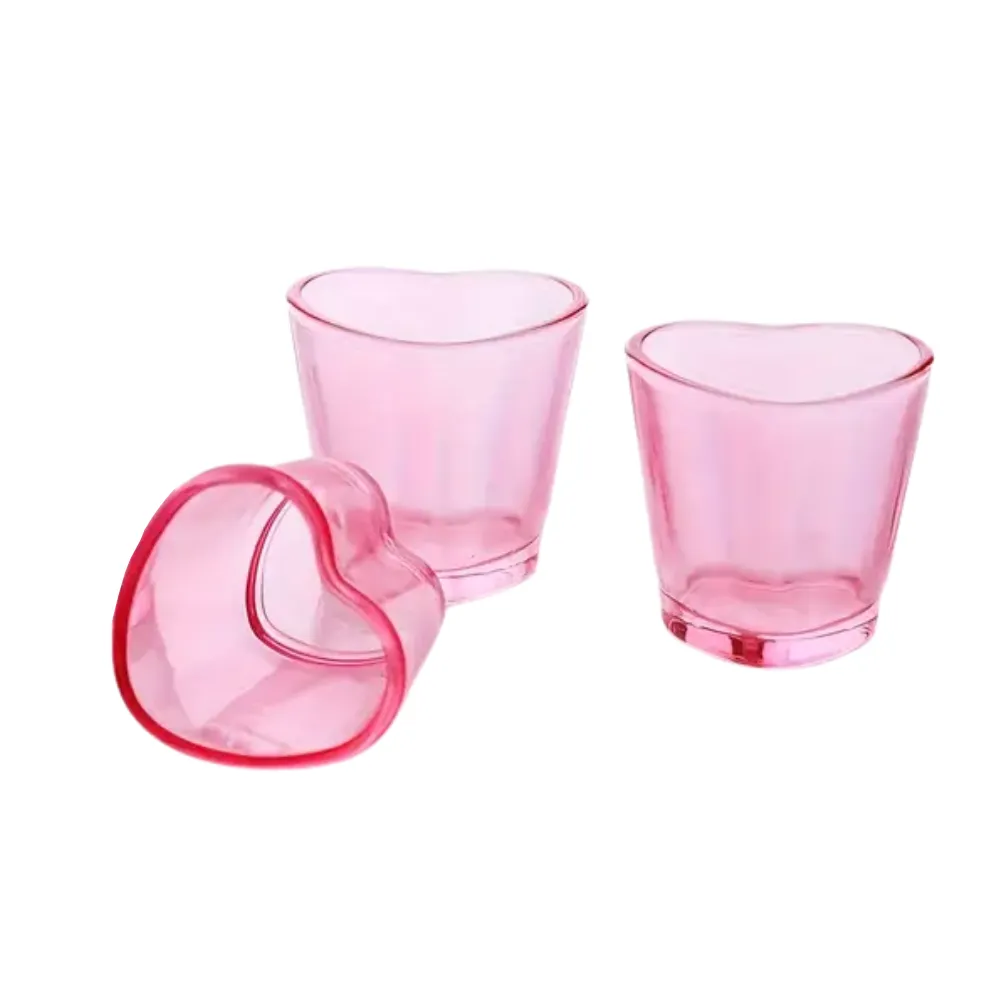Heart Shaped Dappen Dish Mixing Cups - Set of 3