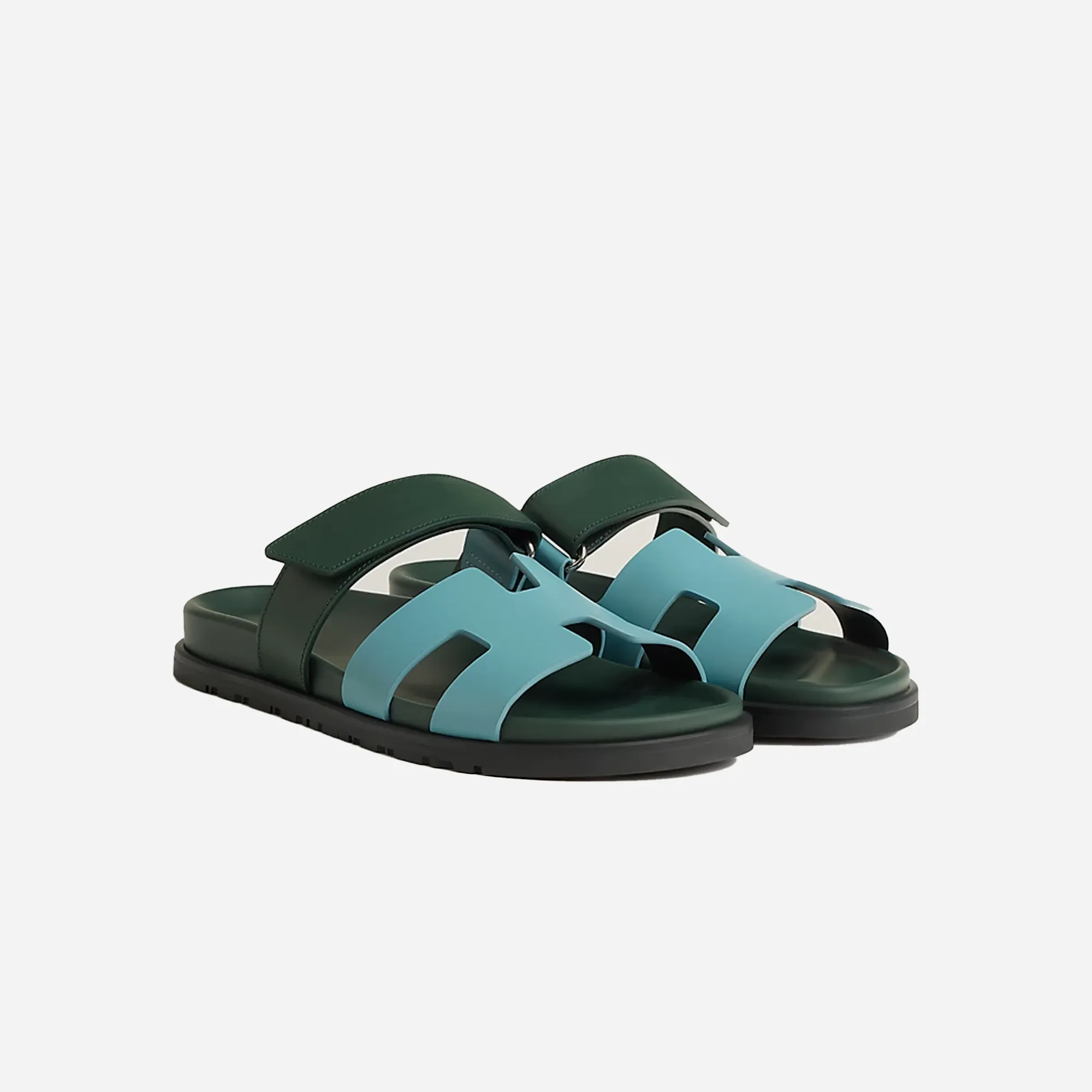 Hermes Chypre Sandal Bleu Citadin Vert Bouteille