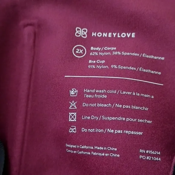 Honeylove Boldness Tank Wireless Sculpting Boning Compression Size 2X NWT