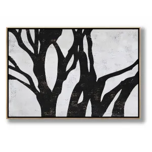 Horizontal Abstract Flower Painting H237H