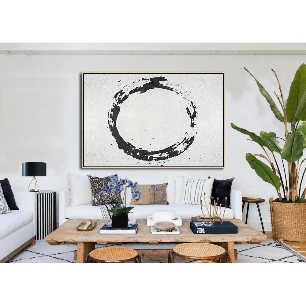 Horizontal Minimalist Circle Art MN19C