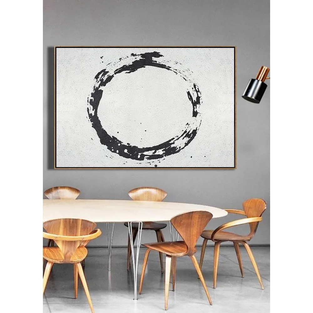Horizontal Minimalist Circle Art MN19C