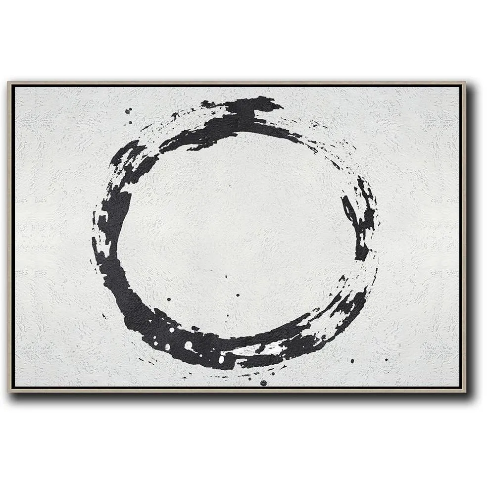 Horizontal Minimalist Circle Art MN19C