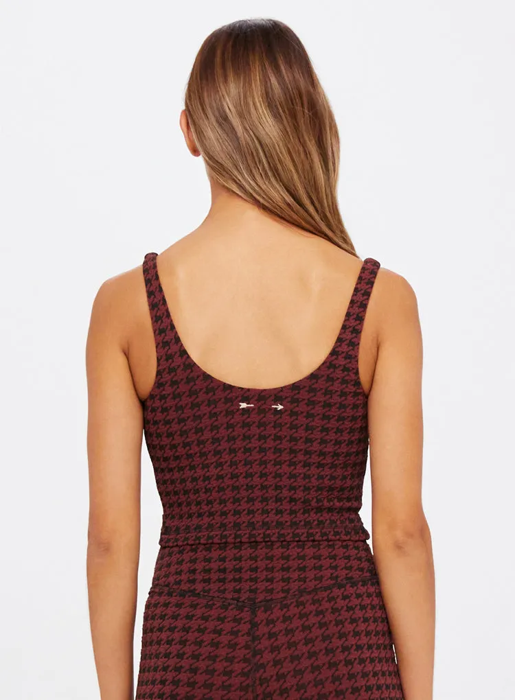 HOUNDSTOOTH TESS CROP