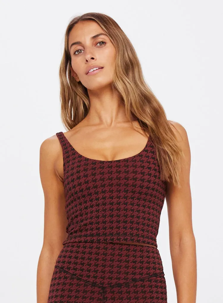HOUNDSTOOTH TESS CROP