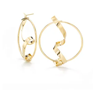 Intersect post earring