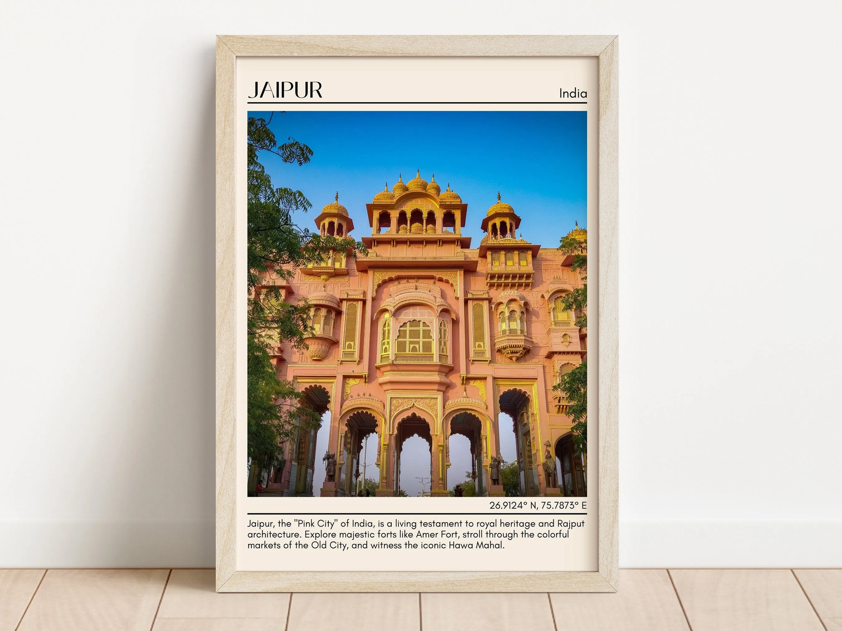 Jaipur Minimal Wall Art, India