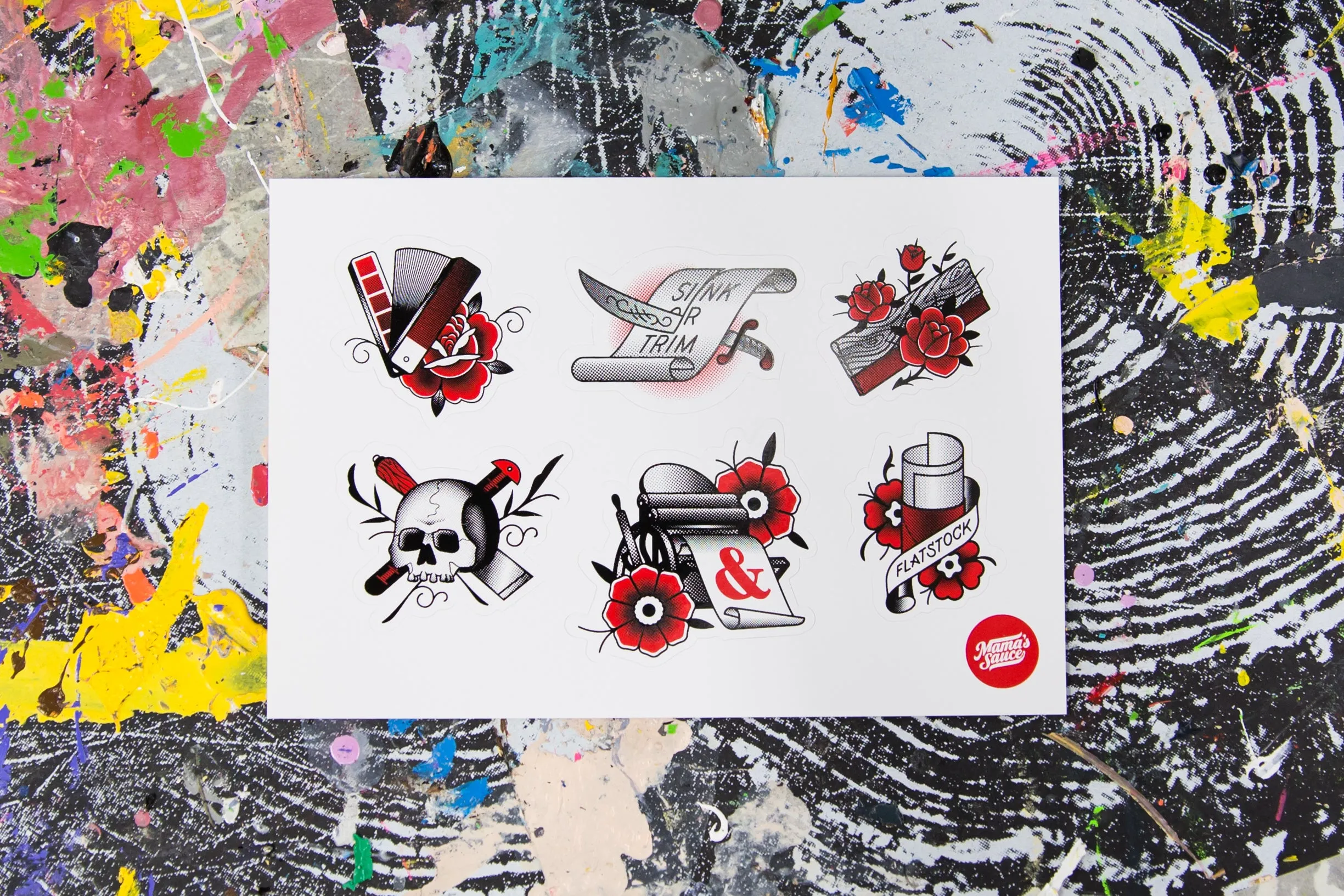 Kiss Cut Print Lovers Sticker Sheet