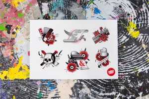 Kiss Cut Print Lovers Sticker Sheet