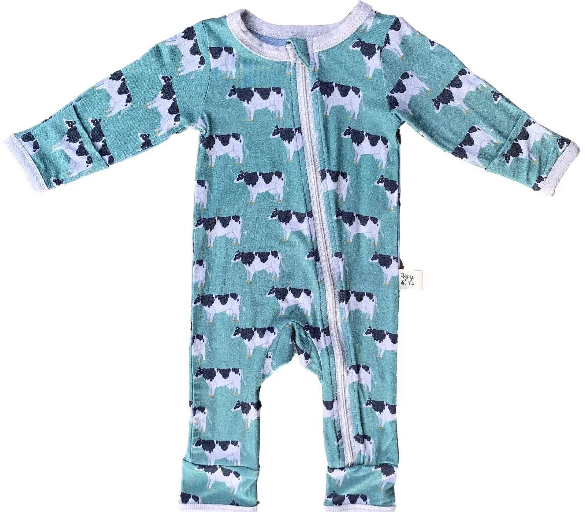 Kozi & Co Cows Coverall with Zipper