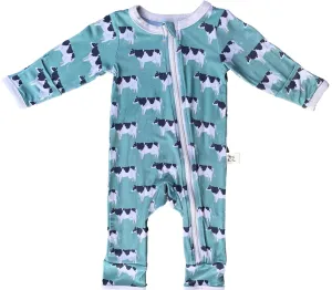 Kozi & Co Cows Coverall with Zipper