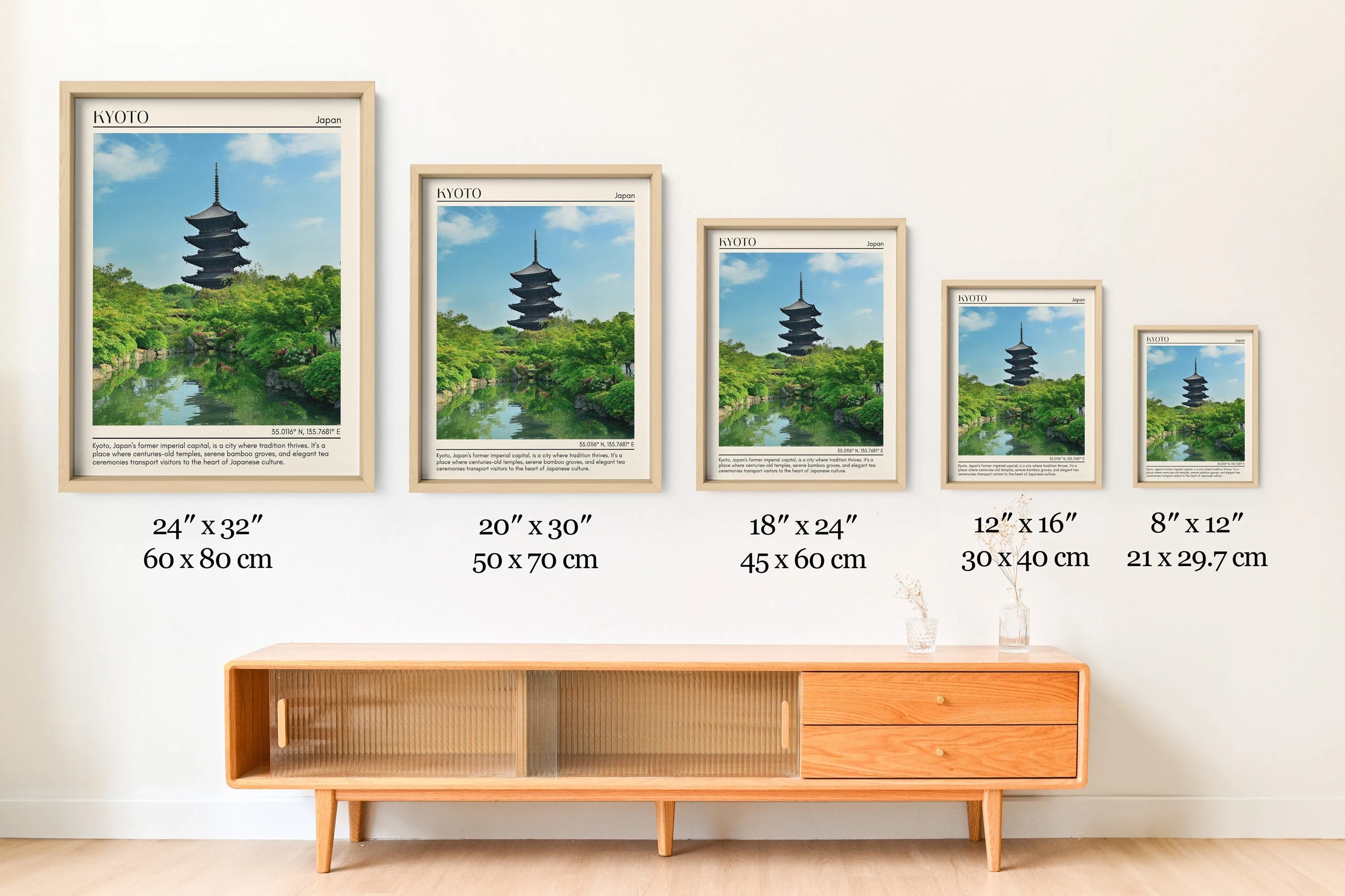Kyoto Minimal Wall Art, Japan