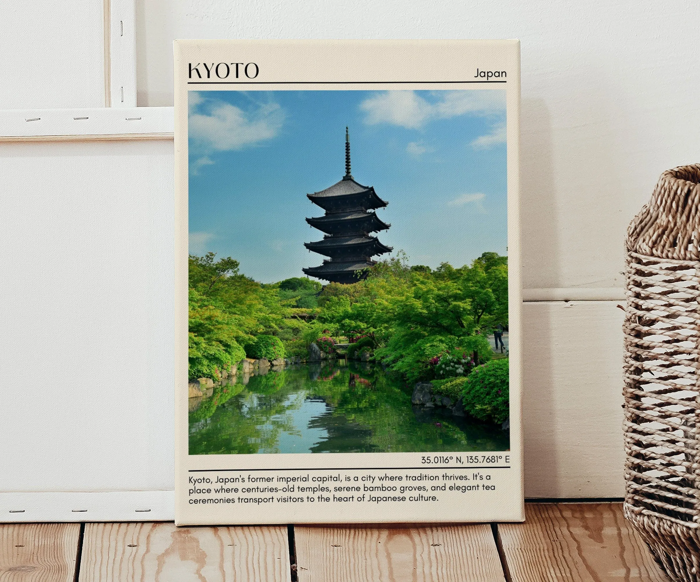 Kyoto Minimal Wall Art, Japan