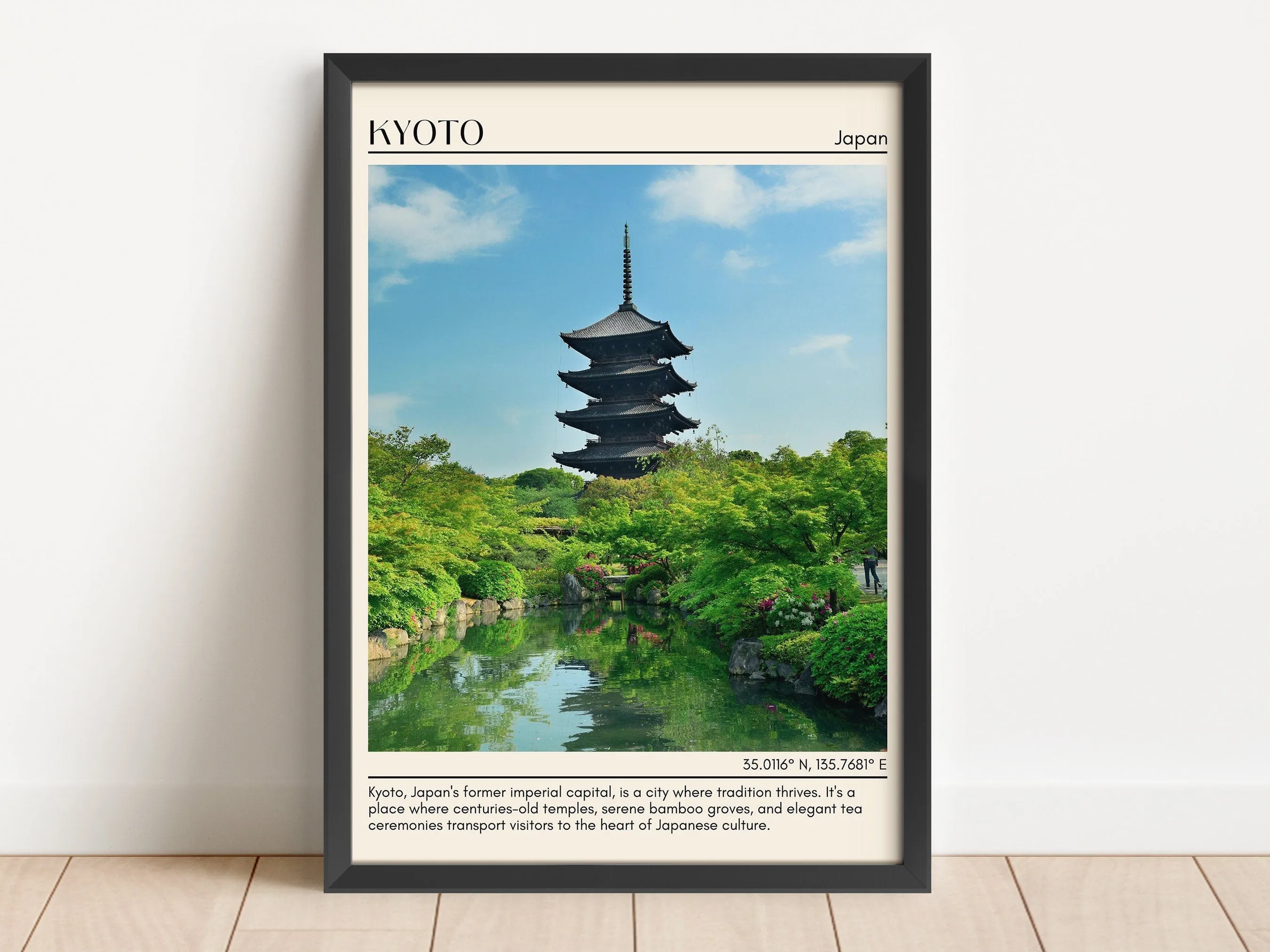 Kyoto Minimal Wall Art, Japan