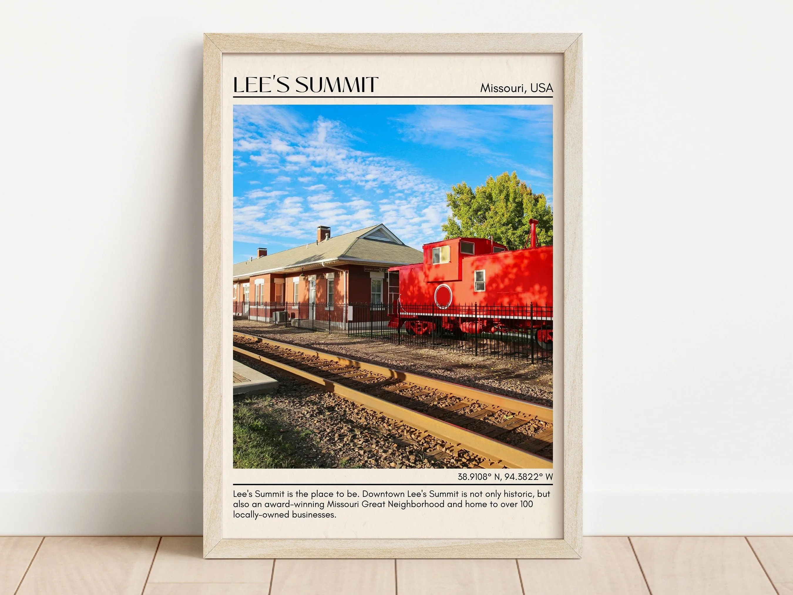 Lee's Summit Minimal Wall Art, Missouri, USA
