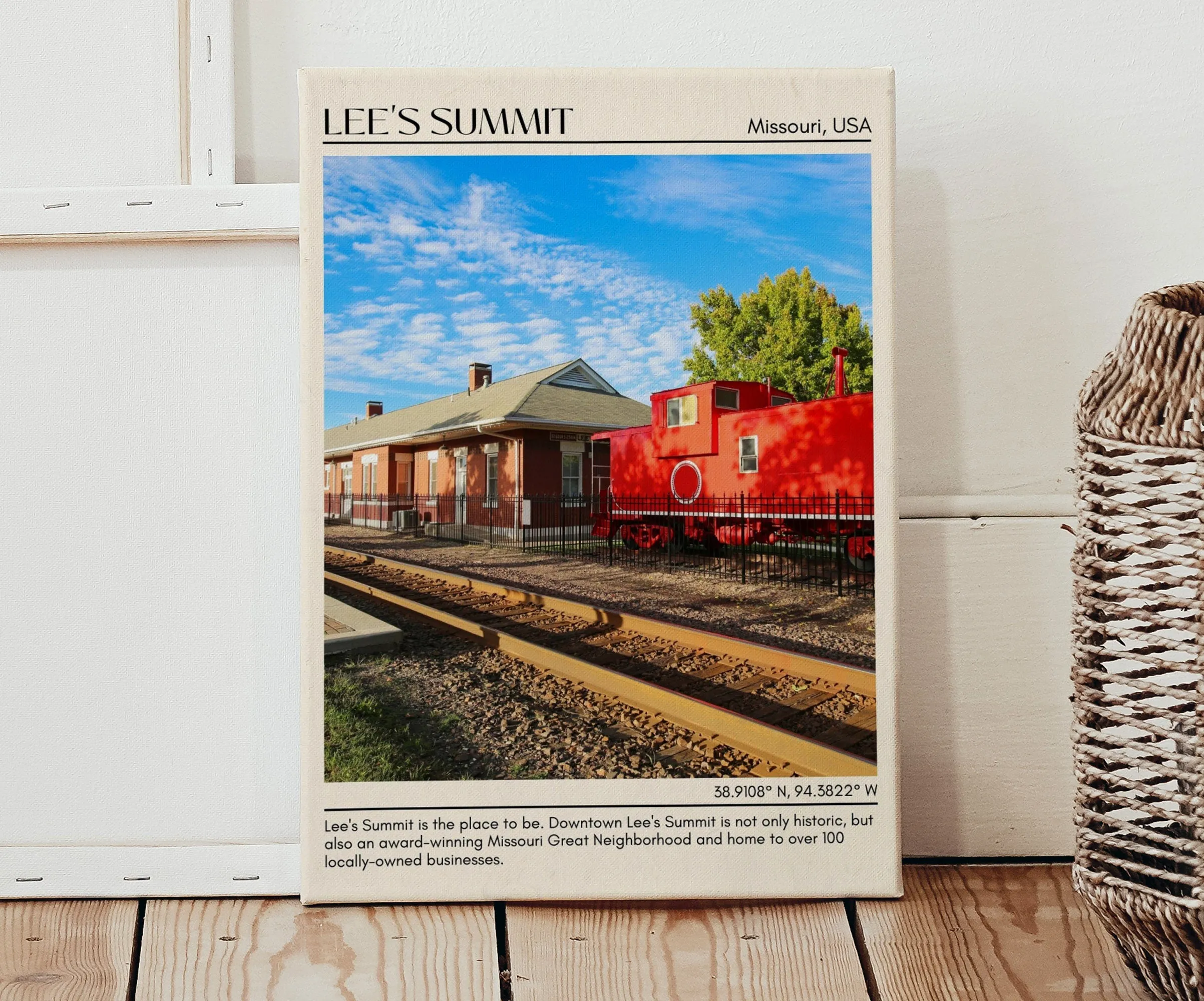 Lee's Summit Minimal Wall Art, Missouri, USA