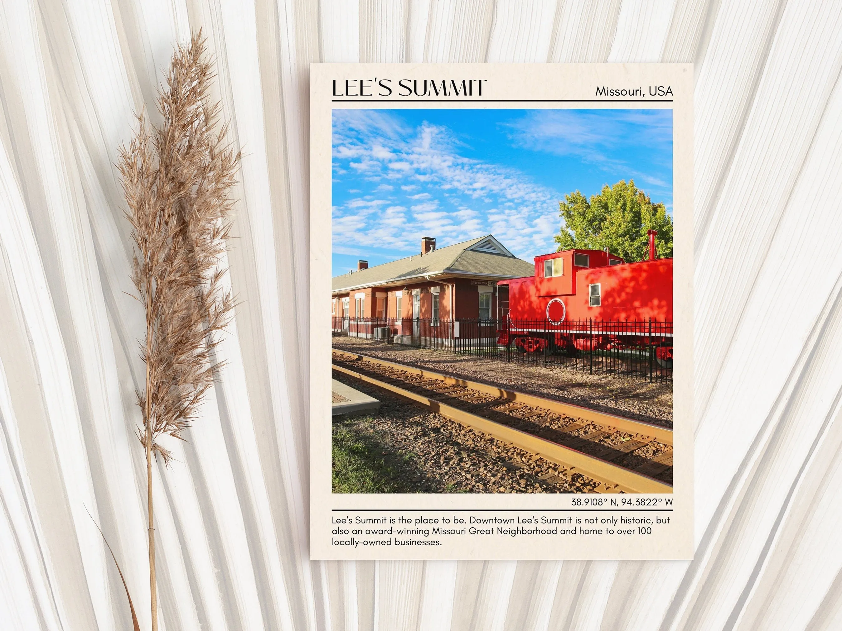 Lee's Summit Minimal Wall Art, Missouri, USA