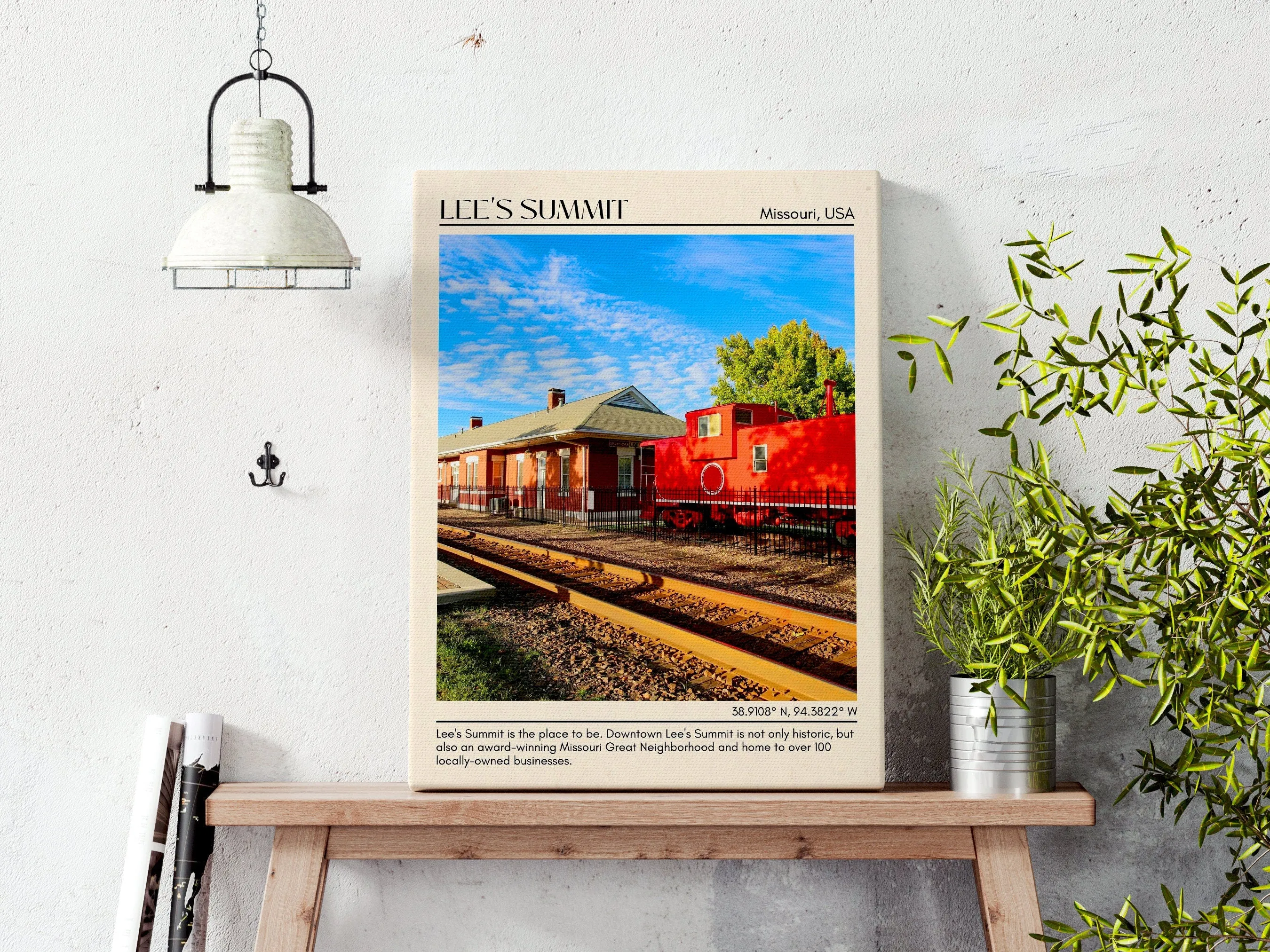 Lee's Summit Minimal Wall Art, Missouri, USA