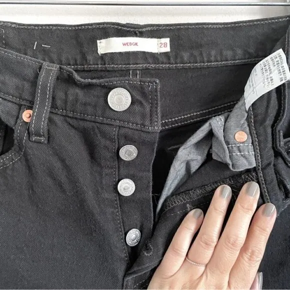 Levi's Black Wedgie Fit Jeans - 28&quot;, NWOTs