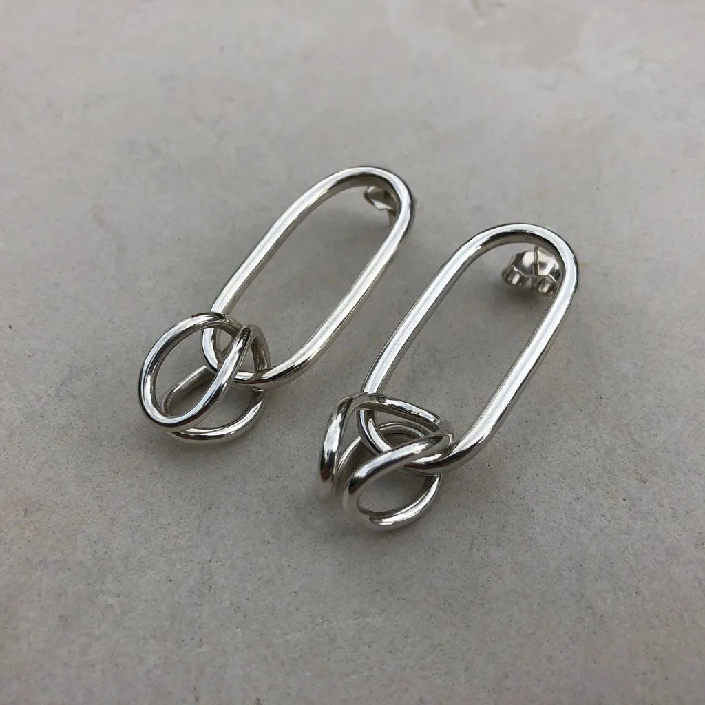 LINK EARRINGS SILVER