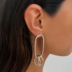 LINK EARRINGS SILVER
