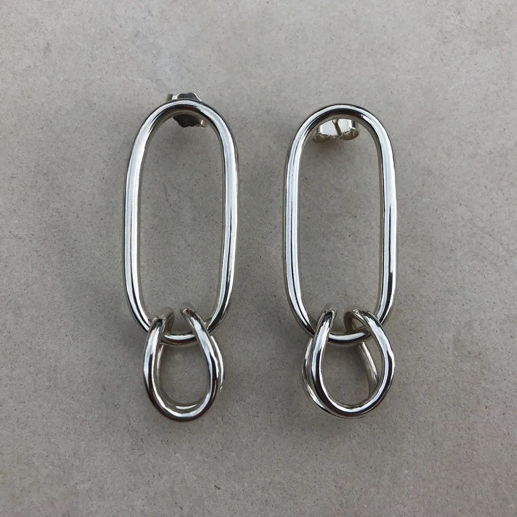 LINK EARRINGS SILVER