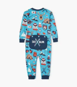 Little Blue House Pj's - Ski Holiday Union Suit 18-24m