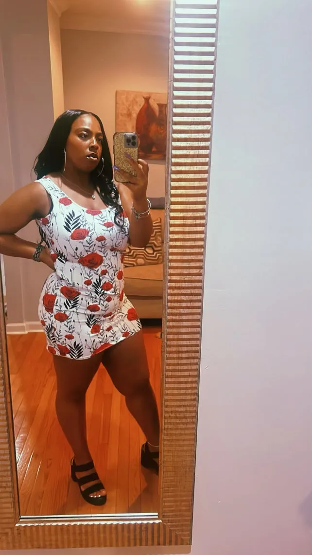 Maadish | Rose Floral Fitted Dress