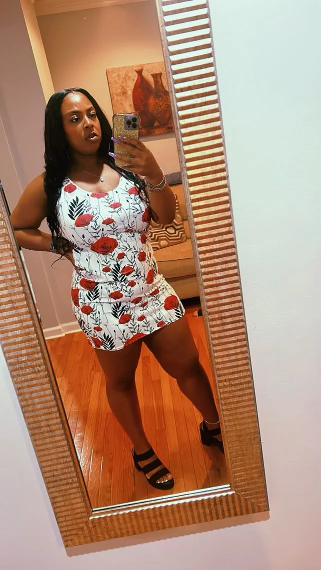 Maadish | Rose Floral Fitted Dress