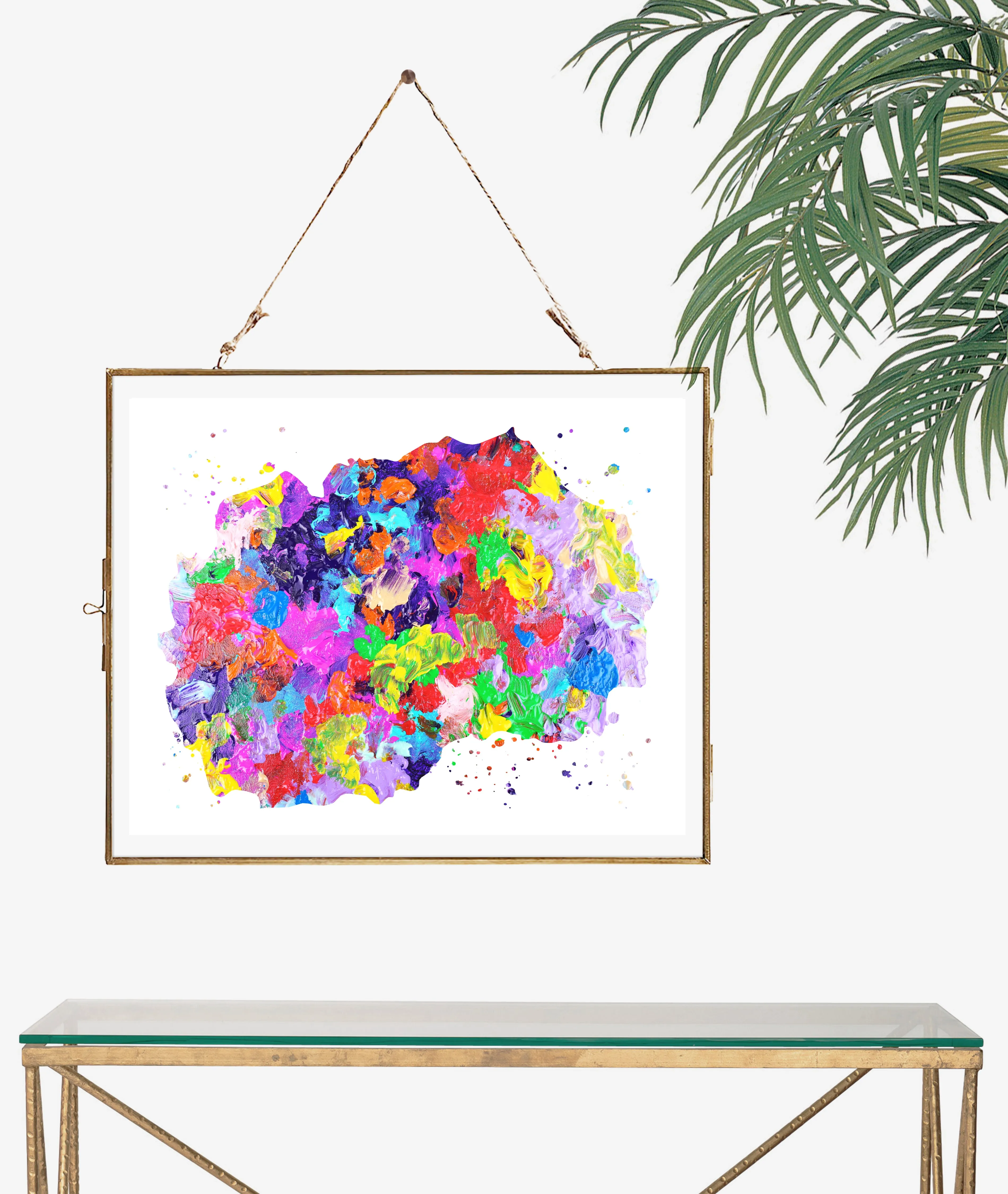 Macedonia Map Art Print - Unframed